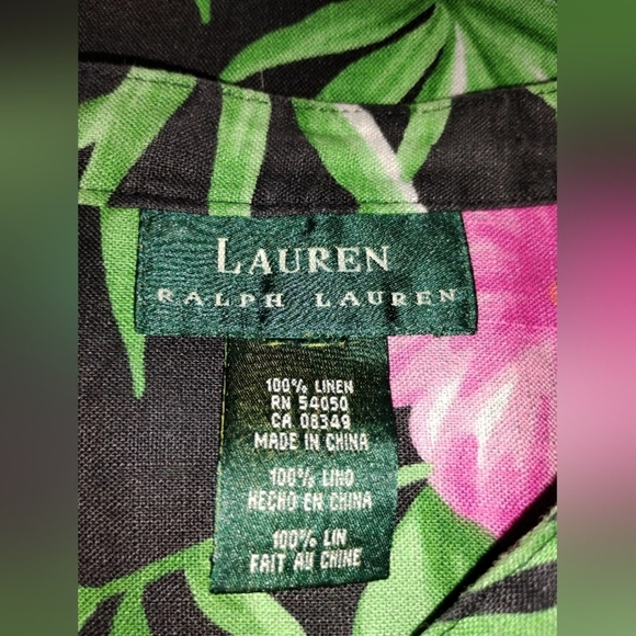 LARGE TROPICAL LINEN JACKET - Picture 2 of 7